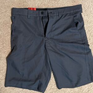 Fila Gray Flat Front Shorts Lightweight Design